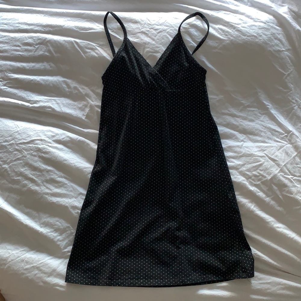 Brandy Melville Black and White Polkadot Dress